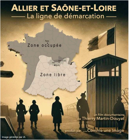 poster de Allier et Saône et Loire: La ligne de démarcation